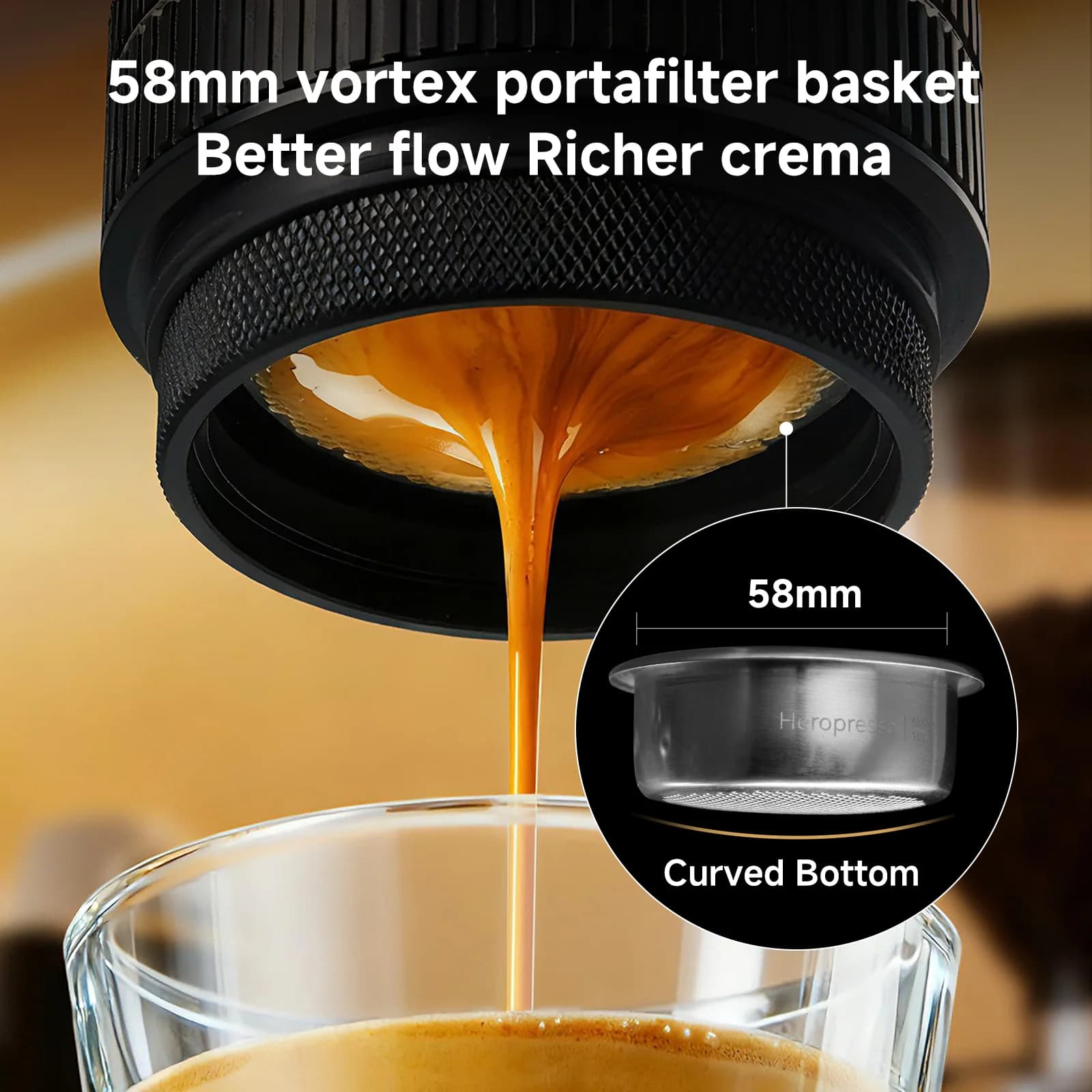 Prijenosni espresso aparat 20-Bar 58mm